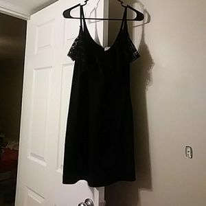 Black dress with detail around chest